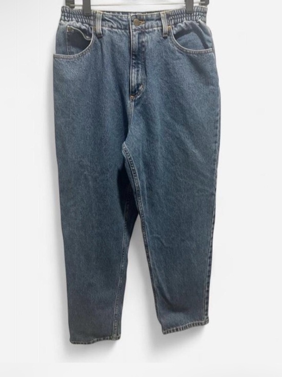 L.L. Bean Denim - L.L.Bean relaxed fit blue denim jeans size 12 petite